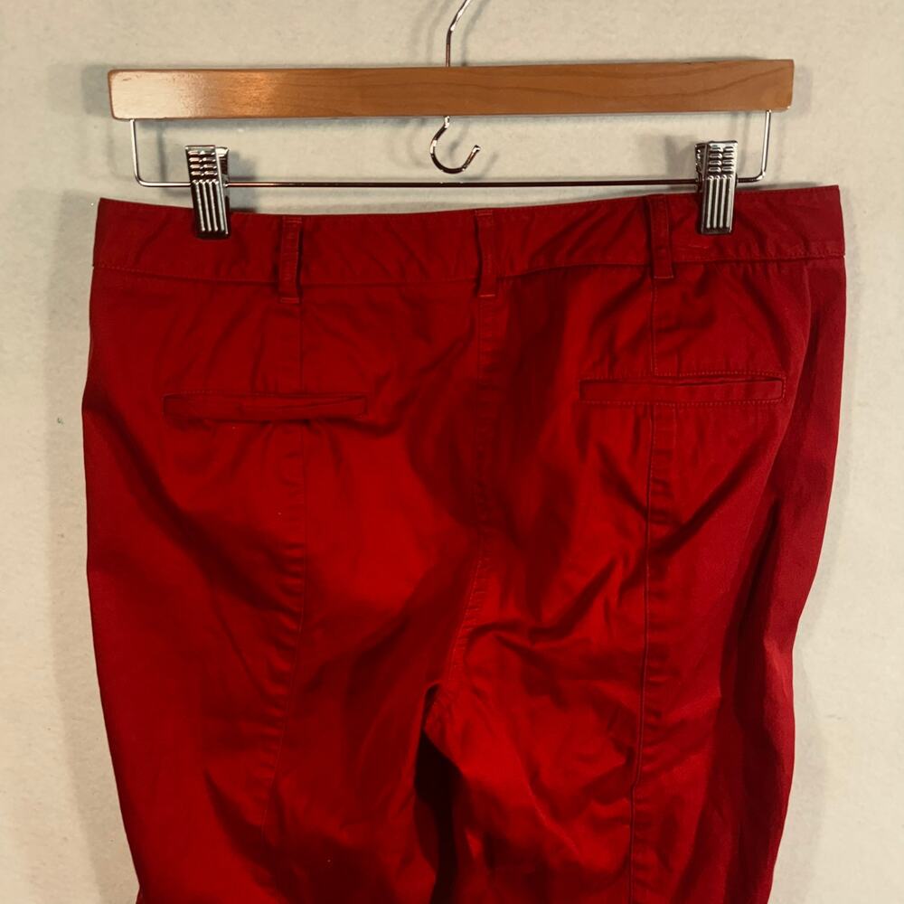 Talbots Signature Women Cropped Capri Pants Size 10 Red - Picture 2 of 8